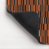 Orangefarbene, coole, trendige, moderne geometrisc mousepad (Ecke)