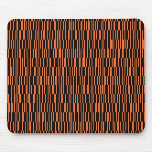 Orangefarbene, coole, trendige, moderne geometrisc mousepad (Vorne)