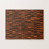 Orangefarbene, coole, trendige, moderne geometrisc puzzle (Horizontal)