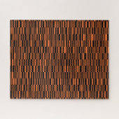 Orangefarbene, coole, trendige, moderne geometrisc puzzle (Horizontal)