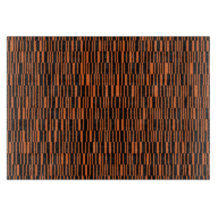 Orangefarbene, coole, trendige, moderne geometrisc schneidebrett