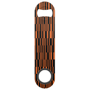 Orangefarbene, coole, trendige, moderne geometrisc speed flaschenöffner