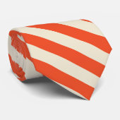 Orangefarbene Creme Krawatte (Gerollt)