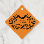 Orangefarbene Damaskasebäder und Spidertrick oder Geschenkanhänger (Rückseite)