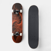 Orangefarbene Drehung Skateboard (Vorderseite)