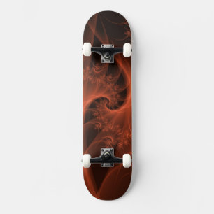 Orangefarbene Drehung Skateboard