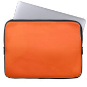 Orangefarbene, einfache, moderne, coole, trendige laptopschutzhülle (Vorderseite)