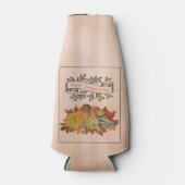 Orangefarbene Erntedank Pumpkins und Squash Flaschenkühler (Vorderseite)