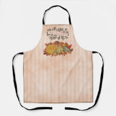 Orangefarbene Erntedank Pumpkins und Squash Schürze (Vorderseite)