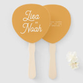 Orangefarbene Fächer (Vorne und Hinten)