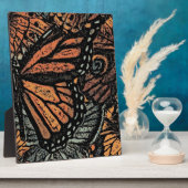 Orangefarbene Fantasie abstrakte Kunst Fotoplatte (Seite)