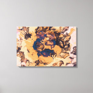 Orangefarbene Farben Leinwanddruck