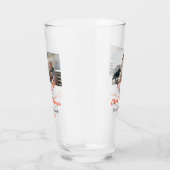 Orangefarbene Feier bis 60 Jahre Hochzeit Glas (Rechts)