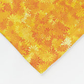 Orangefarbene Fleecedecke (Ecke)