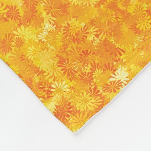 Orangefarbene Fleecedecke (Ecke)