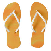 Orangefarbene Flip Flops Badesandalen (Fußbett)