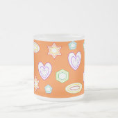 Orangefarbene Form-Tasse Mattglastasse (Mittel)