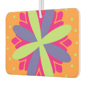 Orangefarbene Formen Autolufterfrischer (Links)