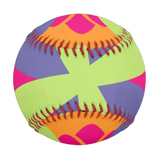 Orangefarbene Formen Baseball (Vorderseite)