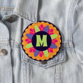 Orangefarbene Formen Button (Beispiel)