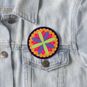 Orangefarbene Formen Button (Beispiel)