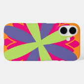 Orangefarbene Formen Case-Mate iPhone Hülle (Rückseite (Horizontal))