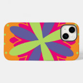 Orangefarbene Formen Case-Mate iPhone Hülle (Rückseite (Horizontal))