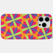 Orangefarbene Formen Case-Mate iPhone Hülle (Rückseite (Horizontal))