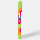 Orangefarbene Formen Case-Mate iPhone Hülle (Rückseite / Rechts)