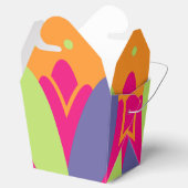 Orangefarbene Formen Geschenkschachtel (Geöffnet)
