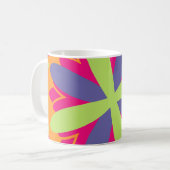 Orangefarbene Formen Kaffeetasse (Vorderseite Links)