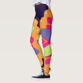 Orangefarbene Formen Leggings (Links)