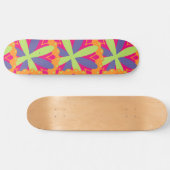 Orangefarbene Formen Skateboard (Horizontal)