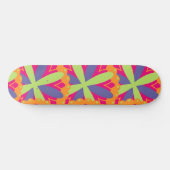 Orangefarbene Formen Skateboard (Horizontal)