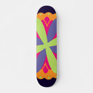 Orangefarbene Formen Skateboard