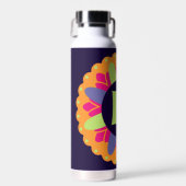 Orangefarbene Formen Trinkflasche (Vorne)