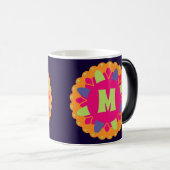 Orangefarbene Formen Verwandlungstasse (VorderseiteRechts)