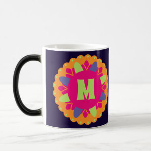 Orangefarbene Formen Verwandlungstasse