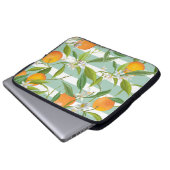 Orangefarbene Früchte: Nahtlos Vintag. Laptopschutzhülle (Vorne Knopf)