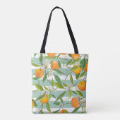 Orangefarbene Früchte: Nahtlos Vintag. Tasche (Rückseite)
