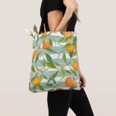 Orangefarbene Früchte: Nahtlos Vintag. Tasche (Von Nahem)
