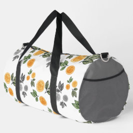 Orangefarbene Fruchtscheiben Duffle Bag
