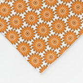 Orangefarbene Gänse im 70er-Stil Fleecedecke (Ecke)