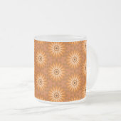 Orangefarbene Gänse im 70er-Stil Mattglastasse (VorderseiteRechts)