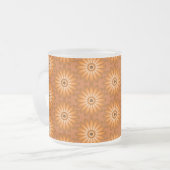 Orangefarbene Gänse im 70er-Stil Mattglastasse (Vorderseite Links)