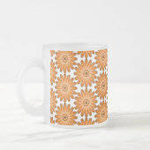Orangefarbene Gänse im 70er-Stil Mattglastasse (Links)