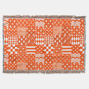 Orangefarbene, gelbe Muster - Design Decke