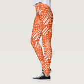 Orangefarbene, gelbe Muster - Design Leggings (Links)