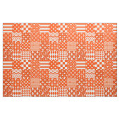 Orangefarbene, gelbe Muster - Design Stoff (Fat Quarter (45,7 x 55,9 cm))