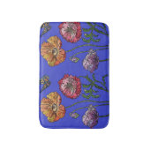 Orangefarbene Gelbe Pfoten Blume Bath Mat Badematte (Vorderseite Vertikal)